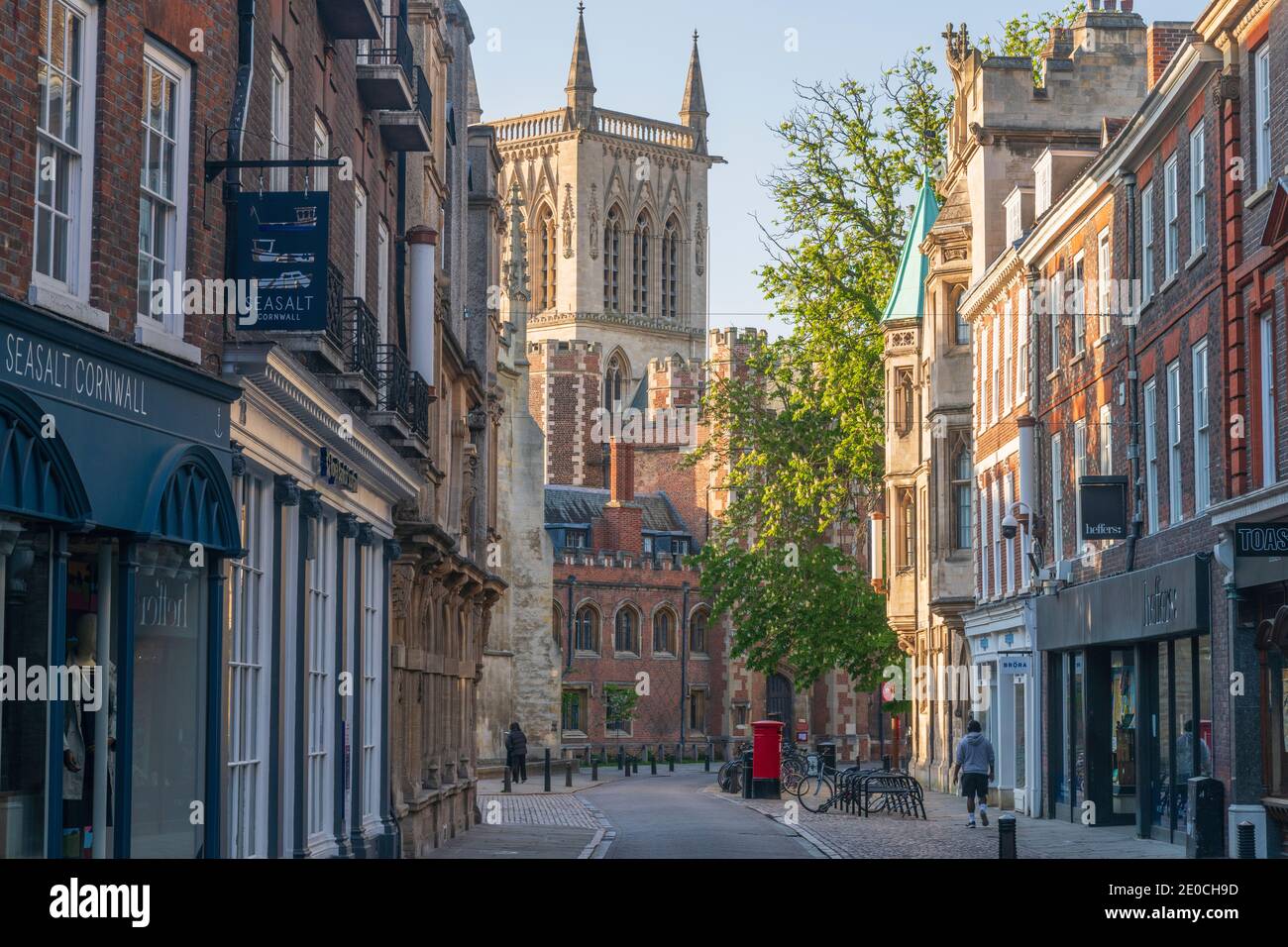 Trinity Street, St. John's College, Cambridge, Cambridgeshire, England, United Kingdom, Europe Stock Photo