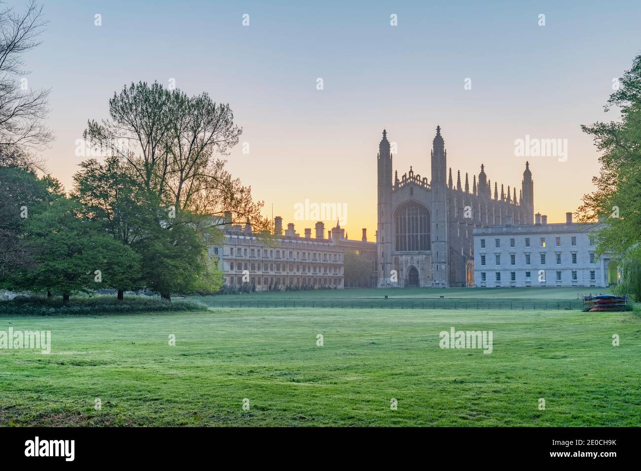 The Backs, King's College Chapel, Cambridge, Cambridgeshire, England, United Kingdom, Europe Stock Photo