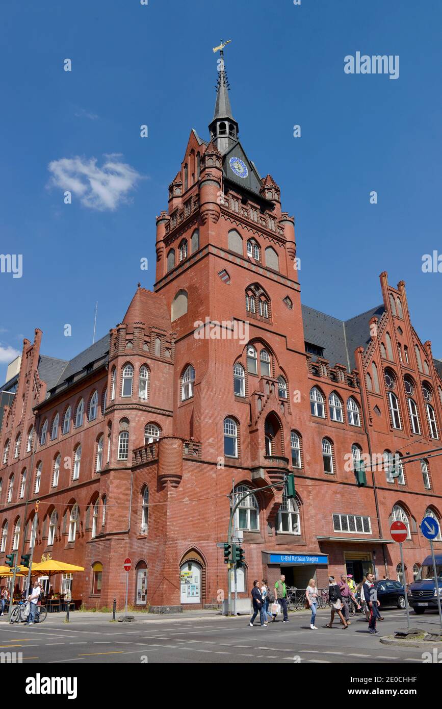 Altes Rathaus, Schlossstrasse, Steglitz, Berlin, Deutschland Stock Photo