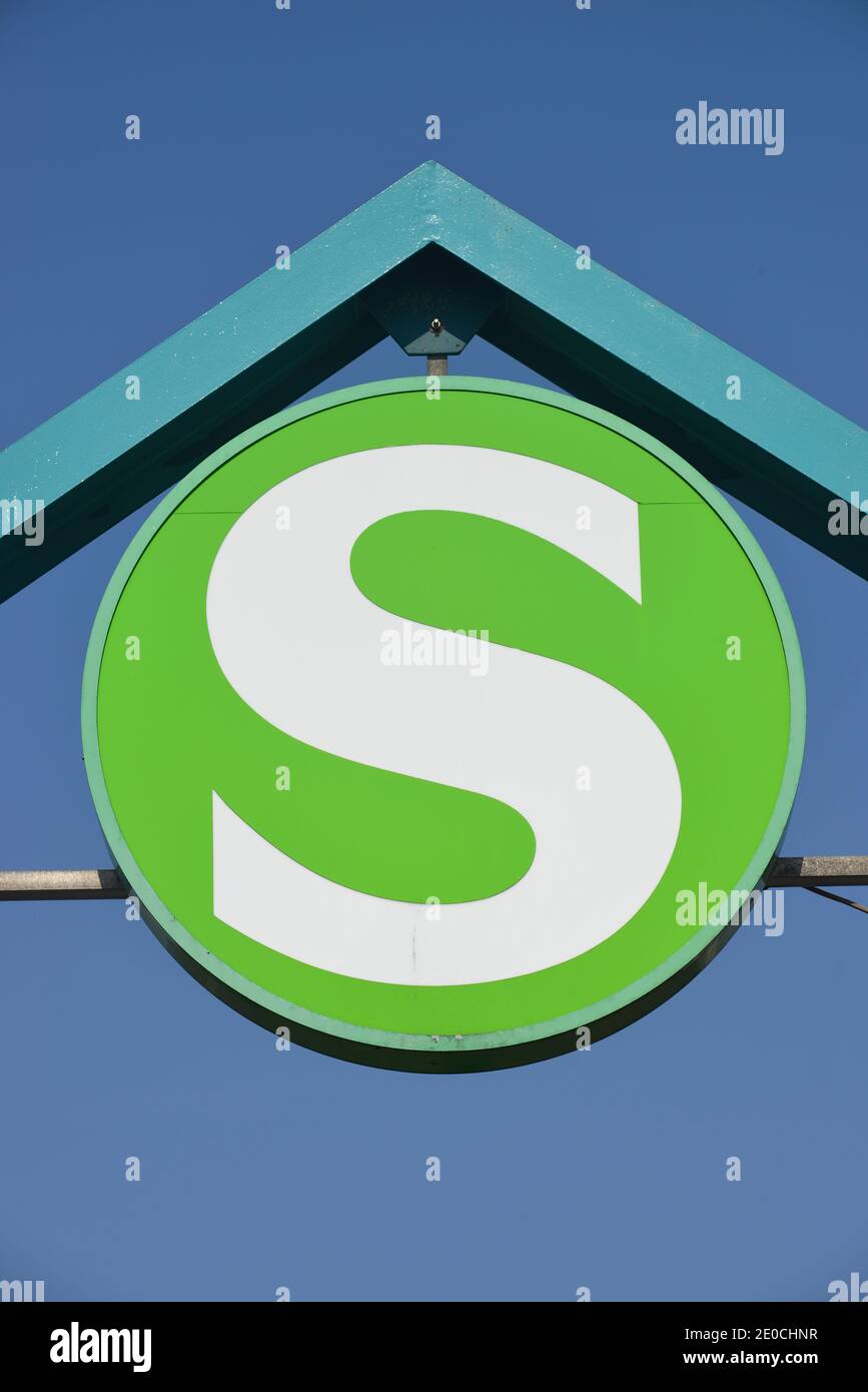 Signet S-Bahn, Berlin, Deutschland Stock Photo