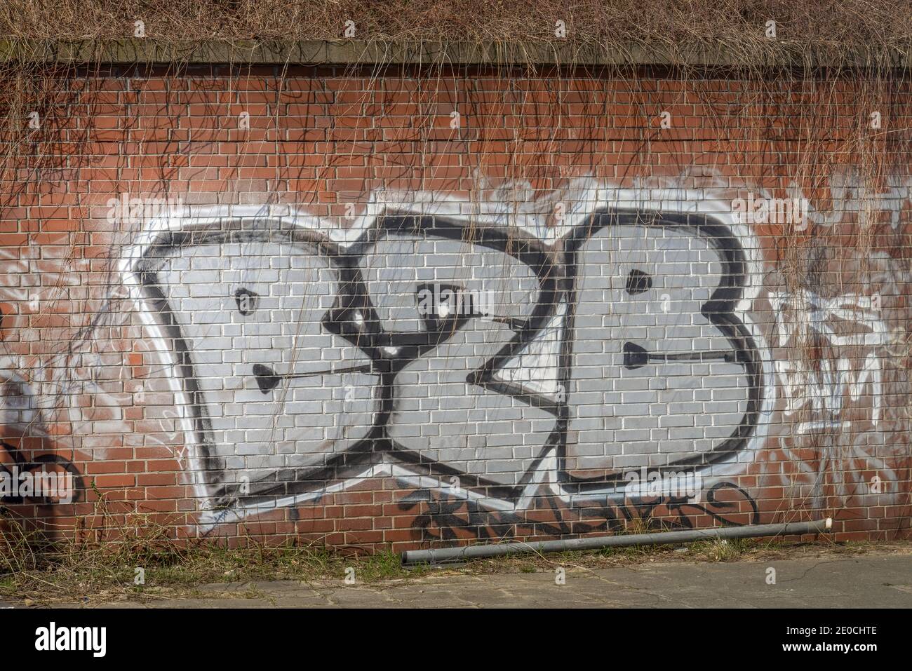 Grafitti B2B, Westend, Charlottenburg, Berlin, Deutschland Stock Photo