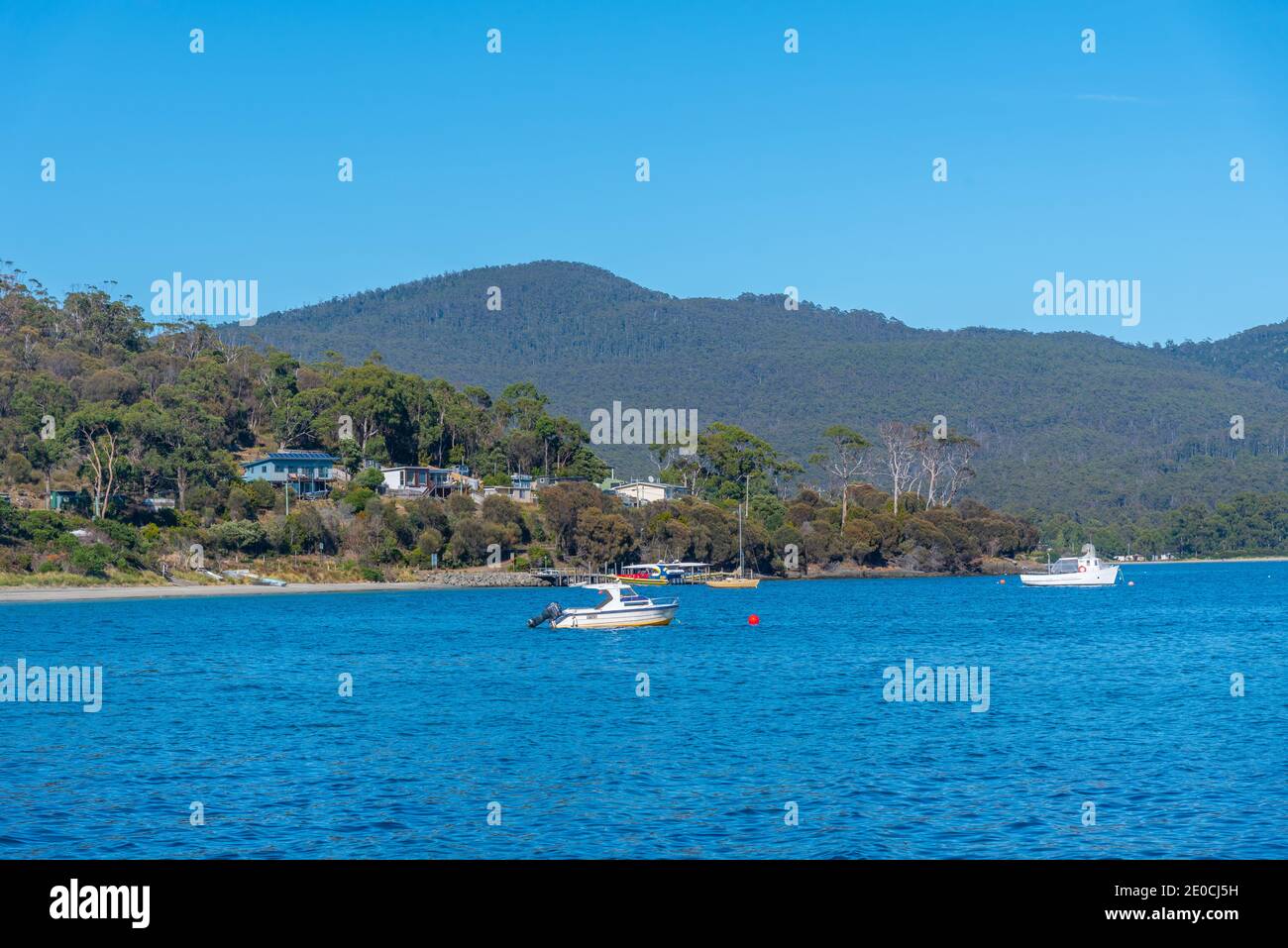 Beach at adventure bay at Bruny island in Tasmania, Australia Stock ...
