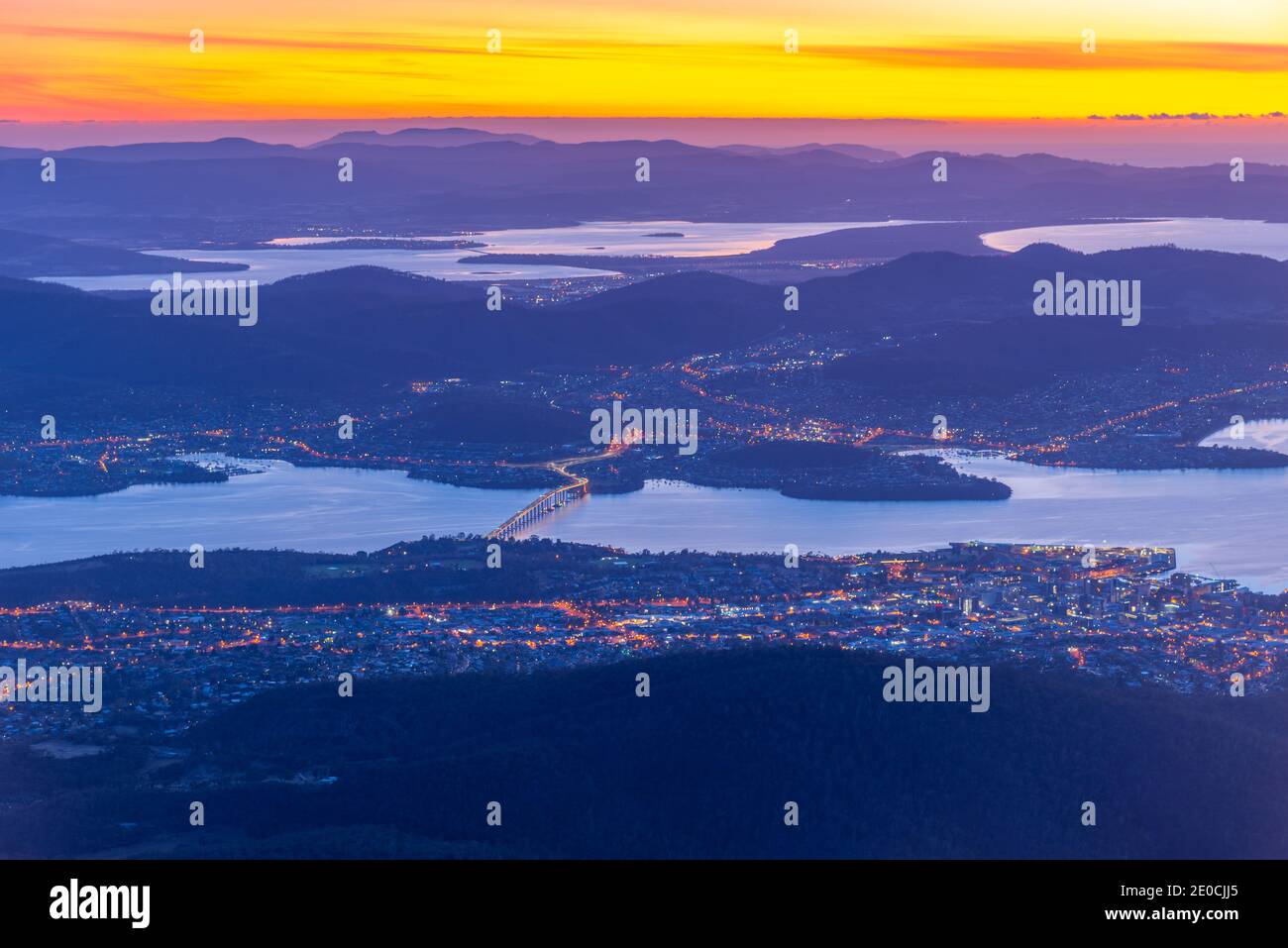 Tasman bridge hobart sunset hires stock photography and images Alamy