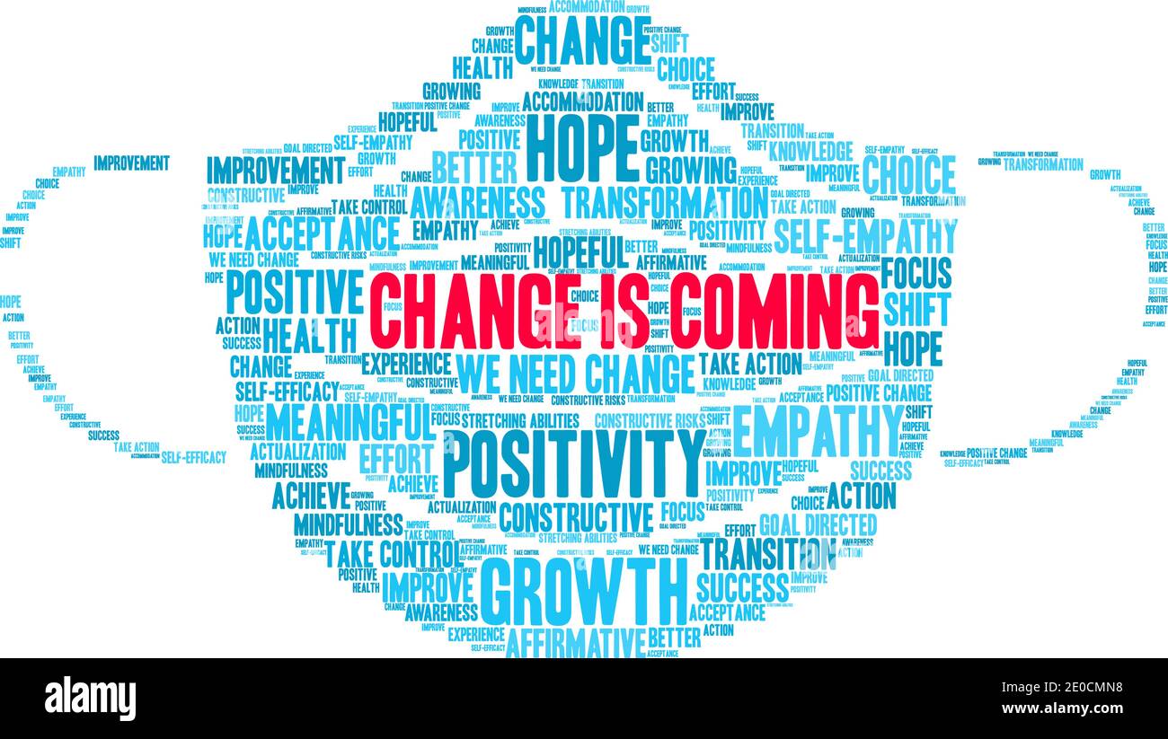Change coming word cloud hi-res stock photography and images - Alamy