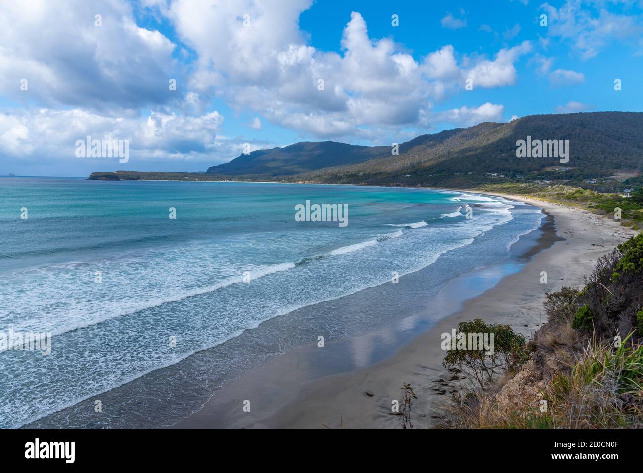 Aerial view of Pirates bay in Tasmania, Australia Stock Photo Alamy