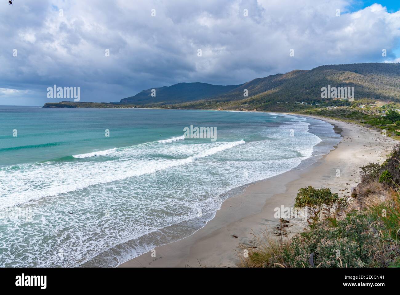 Aerial view of Pirates bay in Tasmania, Australia Stock Photo Alamy