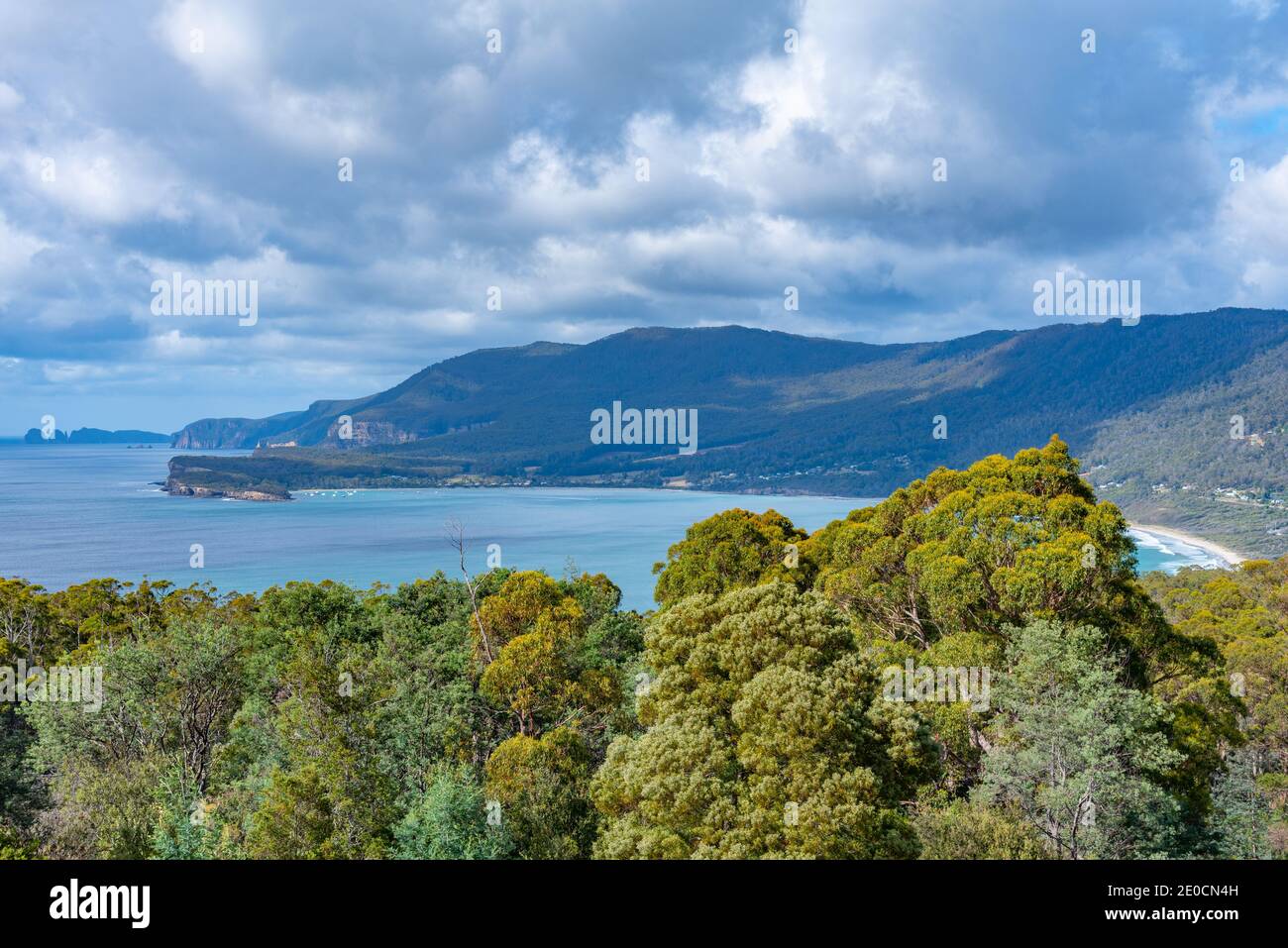 Aerial view of Pirates bay in Tasmania, Australia Stock Photo Alamy