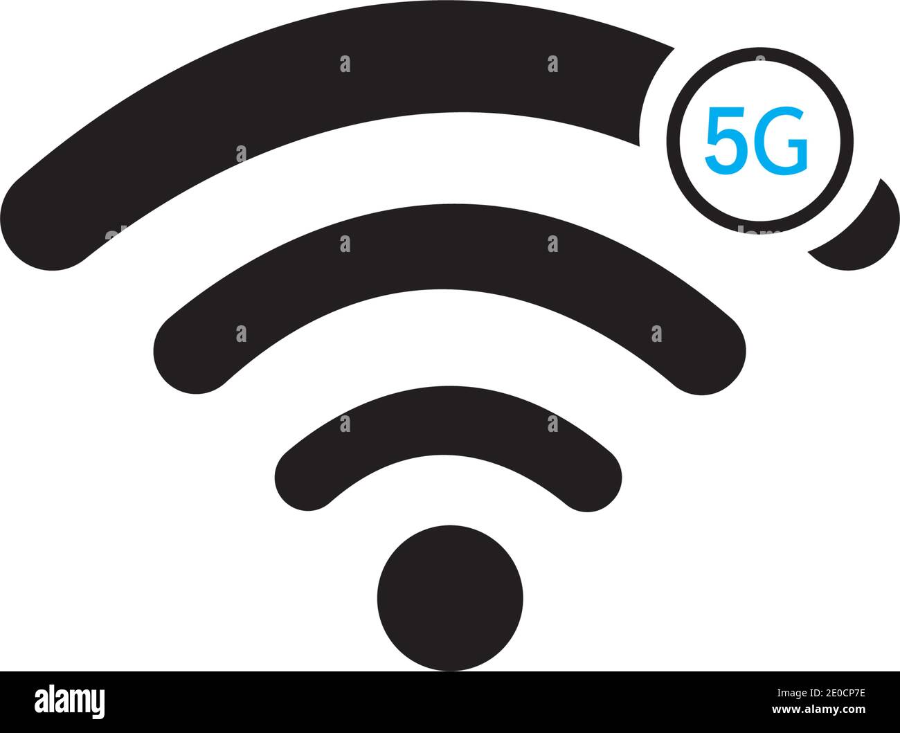 5g logo sign vector template Vector technology icon network sign 5G Stock Vector