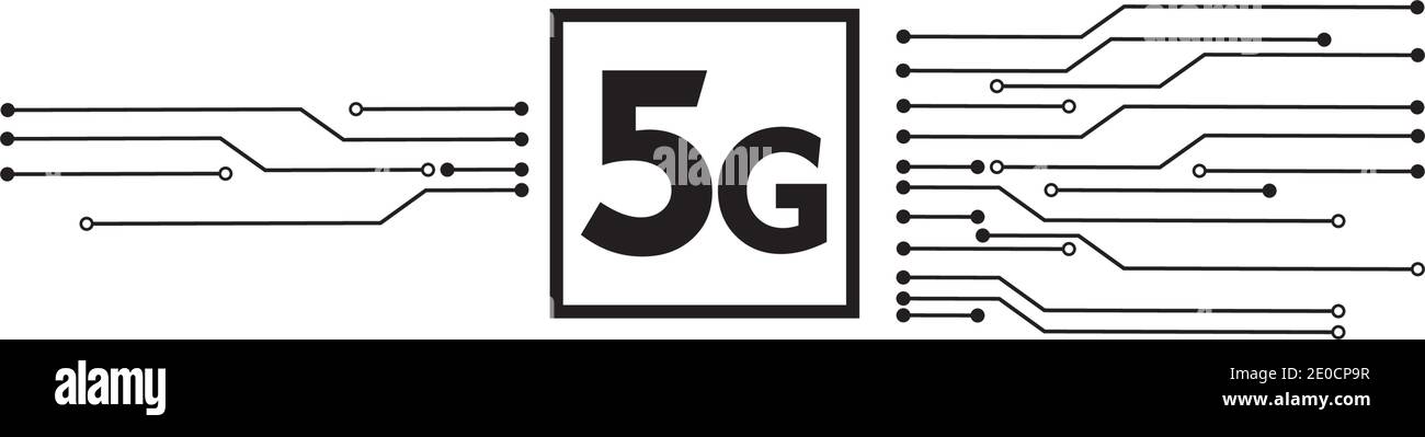 5g logo sign vector template Vector technology icon network sign 5G ...