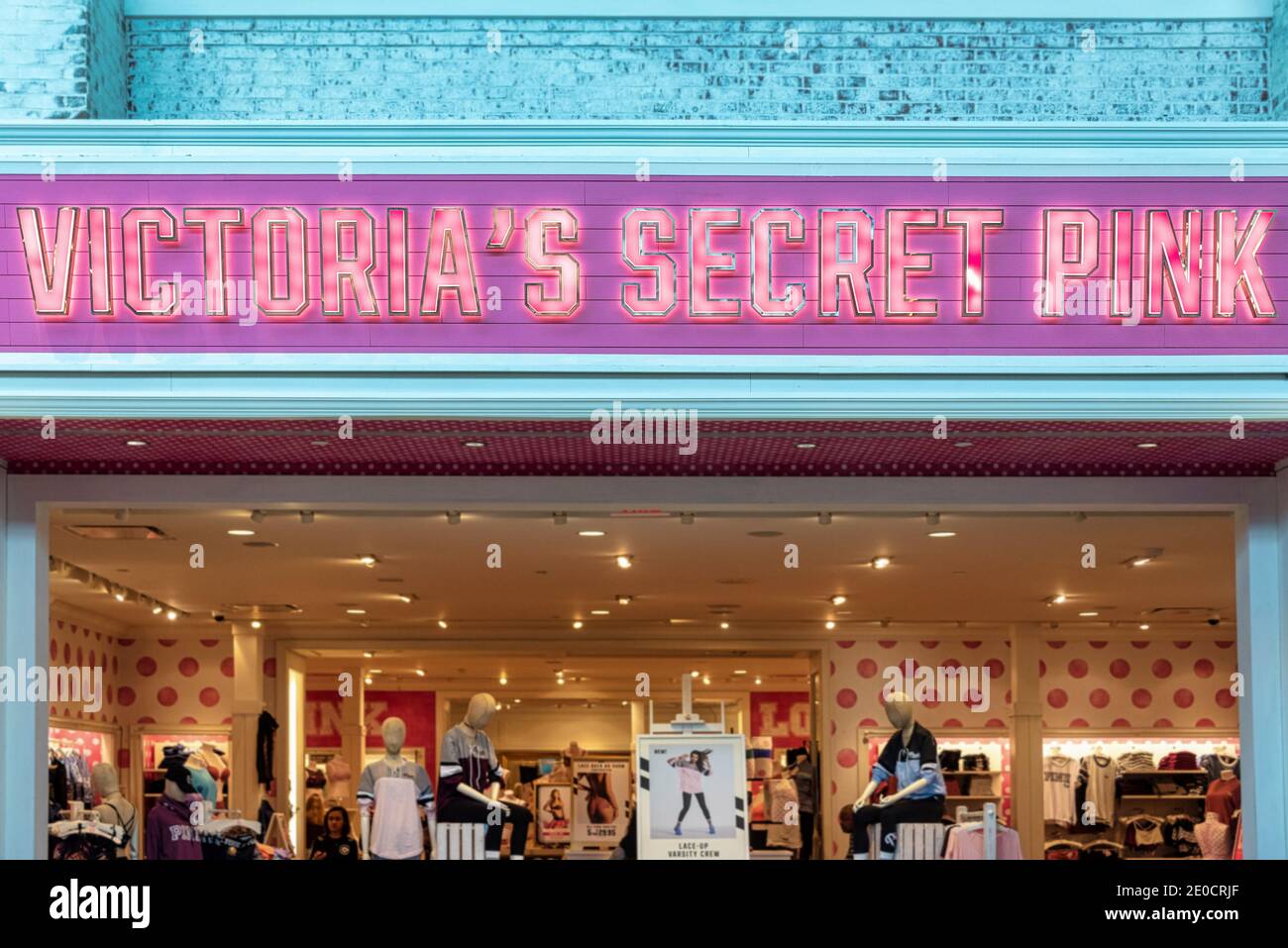 SAINT PETERSBURT, RUSSIA - CIRCA MAY, 2018: A Bag On Display At Victoria's  Secret Store In Galeria Shopping Center. Stock Photo, Picture and Royalty  Free Image. Image 119933338.