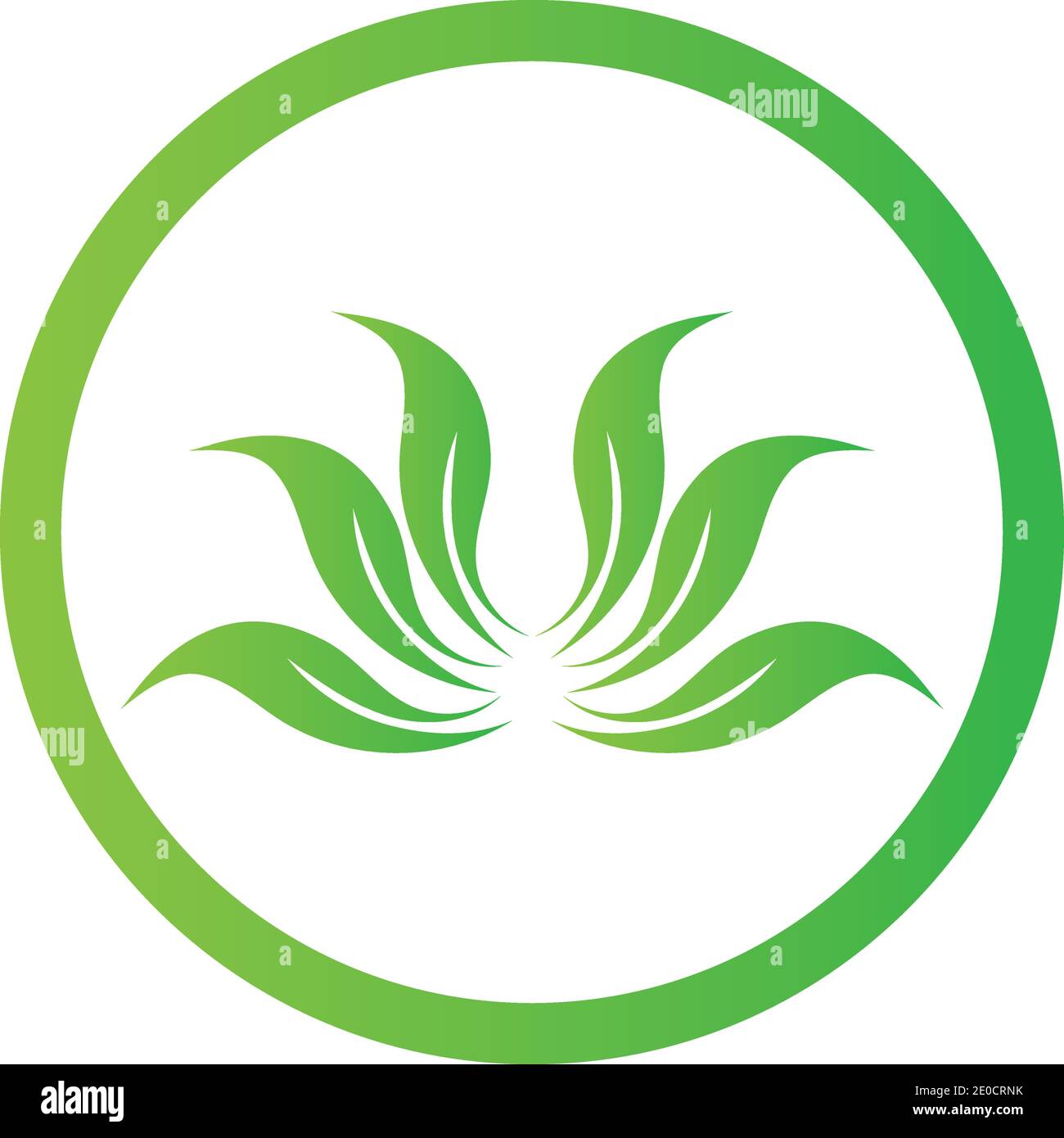 green leaf logo vector Stock Vector Image & Art - Alamy