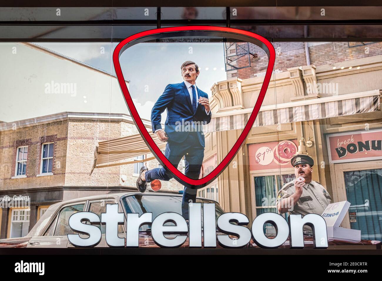 Strellson sign in store, Toronto, Canada Stock Photo