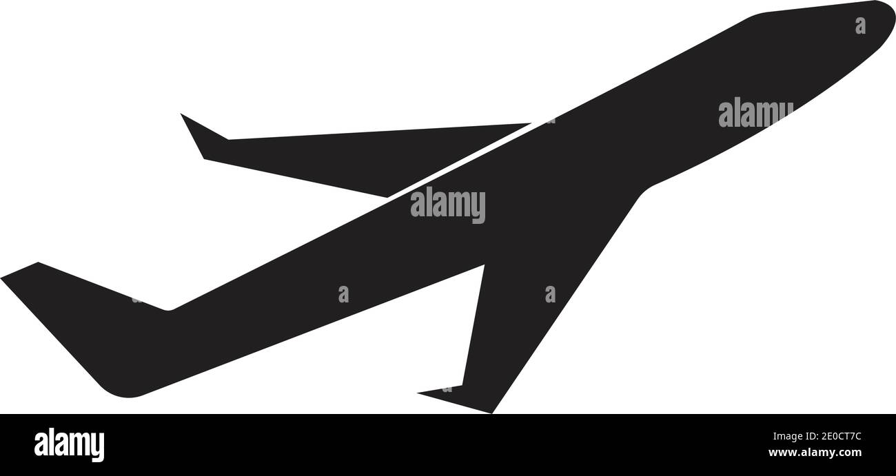 Airplane logo Template vector illustration icon design Plane Icon Vector. Stock Vector