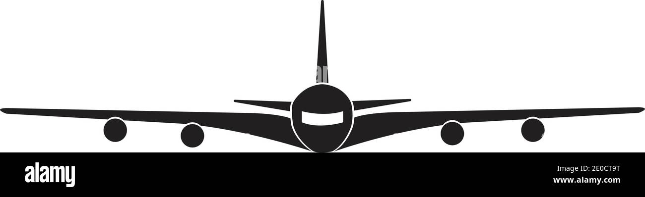 Airplane logo Template vector illustration icon design Plane Icon Vector. Stock Vector