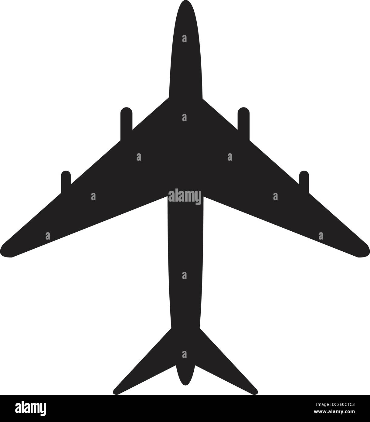 Airplane logo Template vector illustration icon design Plane Icon Vector. Stock Vector