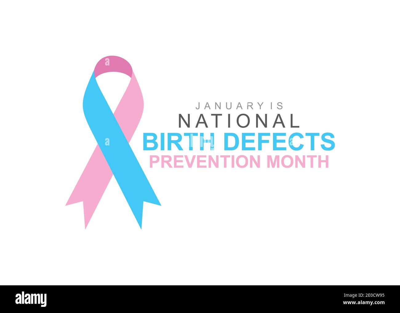 Vector illustration of National Birth Defects Prevention month of ...