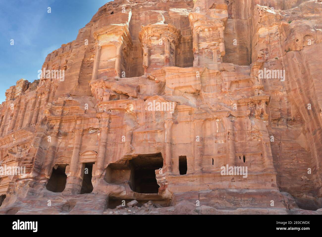 Corinthian Tomb ruins in Petra, Jordan, the old capital of the ...