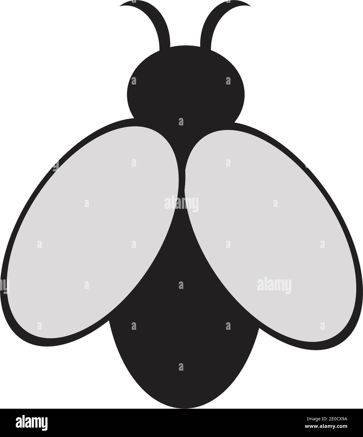 Bee logo vector icon illustration Stock Vector