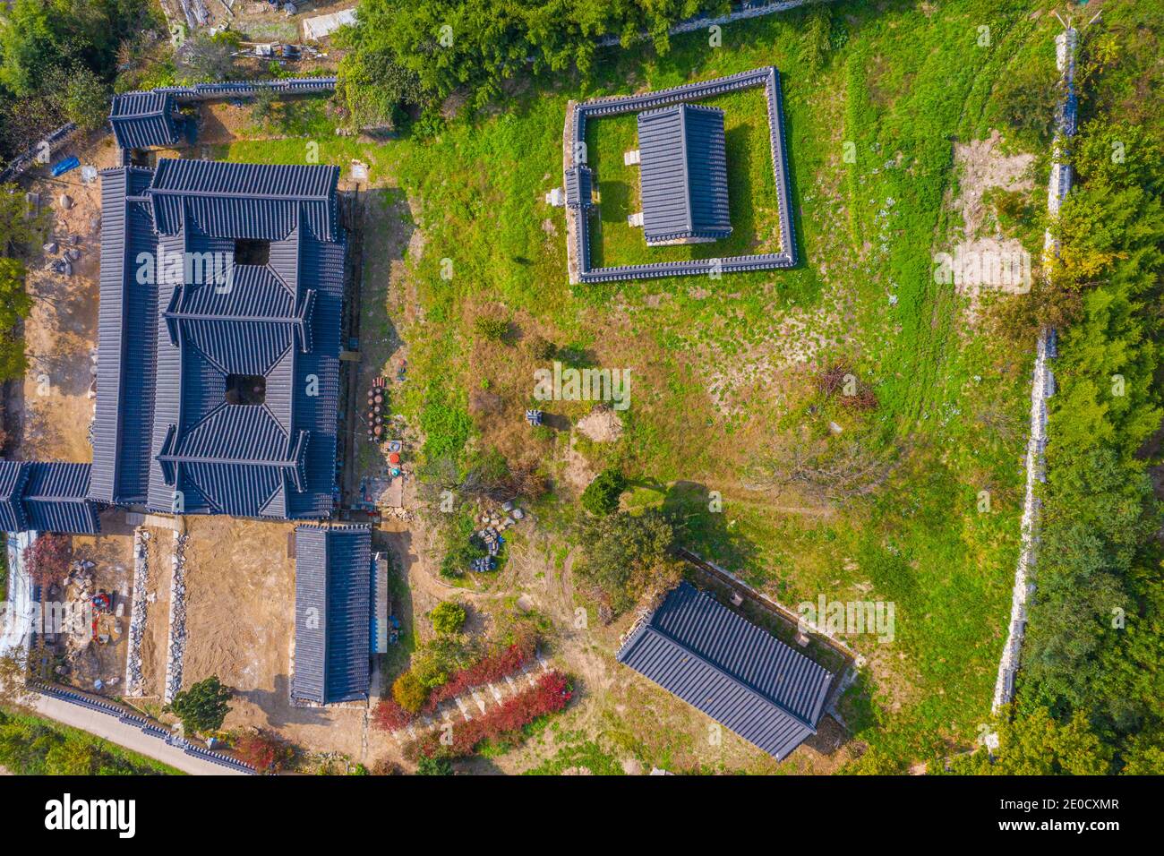 Aerial View Of Yangdong Folk Village In Republic Of Korea Stock Photo ...