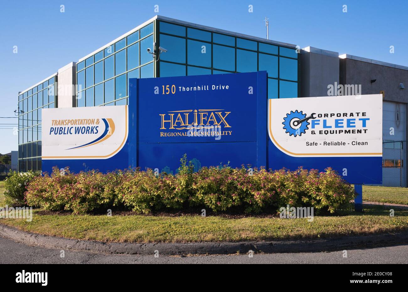 Halifax, Canada - July 3, 2016: Halifax Regional Municipality or HRM building. Halifax is the major economic centre of Atlantic Canada including Nova Stock Photo
