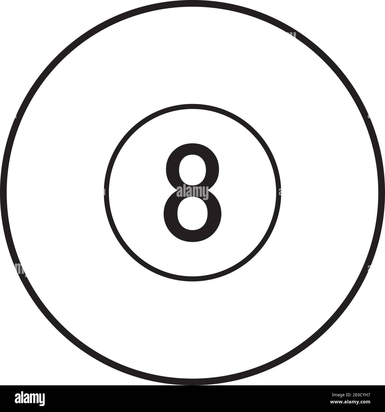Billiard logo template vector icon design - Vector billiard balls icon Vector illustration design template - Vector Stock Vector