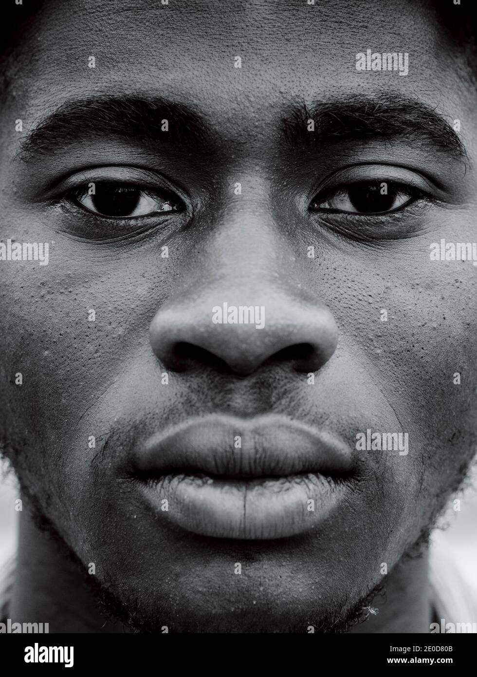 Bw portrait african american hi-res stock photography and images - Alamy
