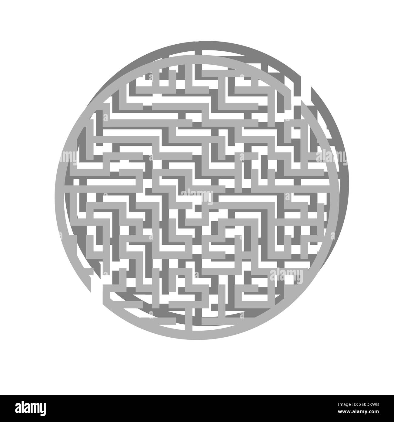 Difficult big maze. Game for kids and adults. Puzzle for children