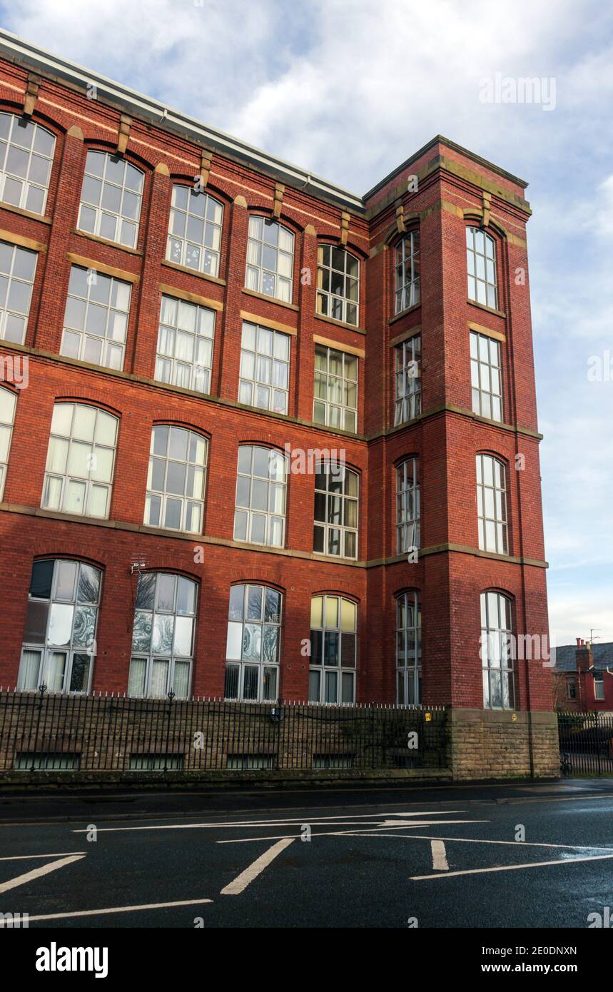 Centenary Mill. New Hall Lane, Preston Stock Photo Alamy