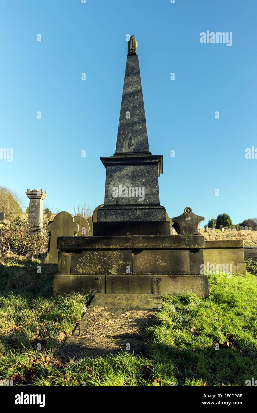 Victorian gravestone at Blackburn Cemetery Stock Photo Alamy
