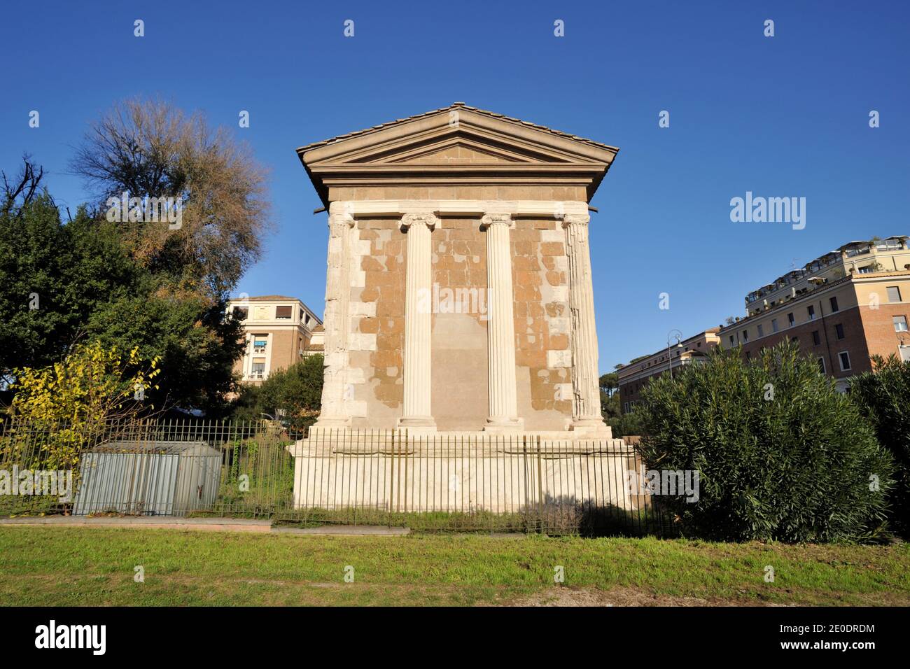 Italy, Rome, Forum Boarium, temple of Portunus Virilis Stock Photo