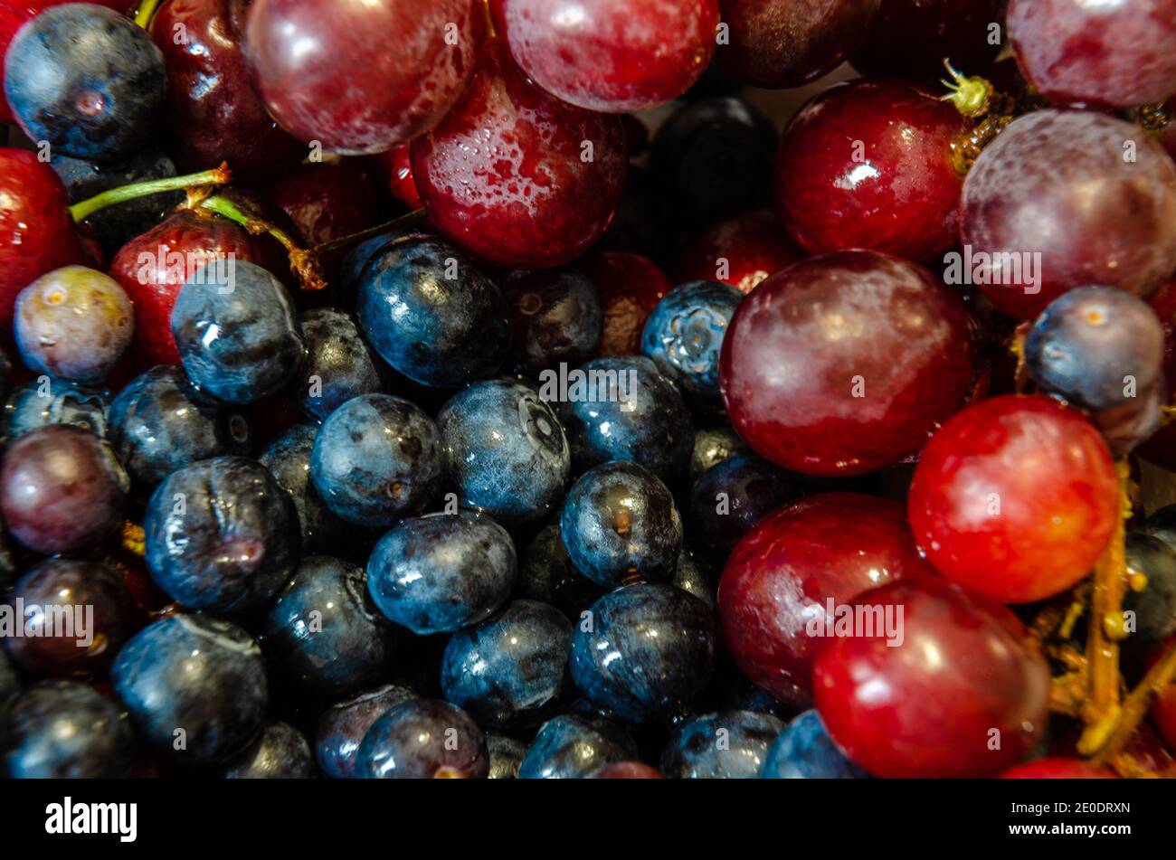 Black grapes and blueberries hires stock photography and images Alamy