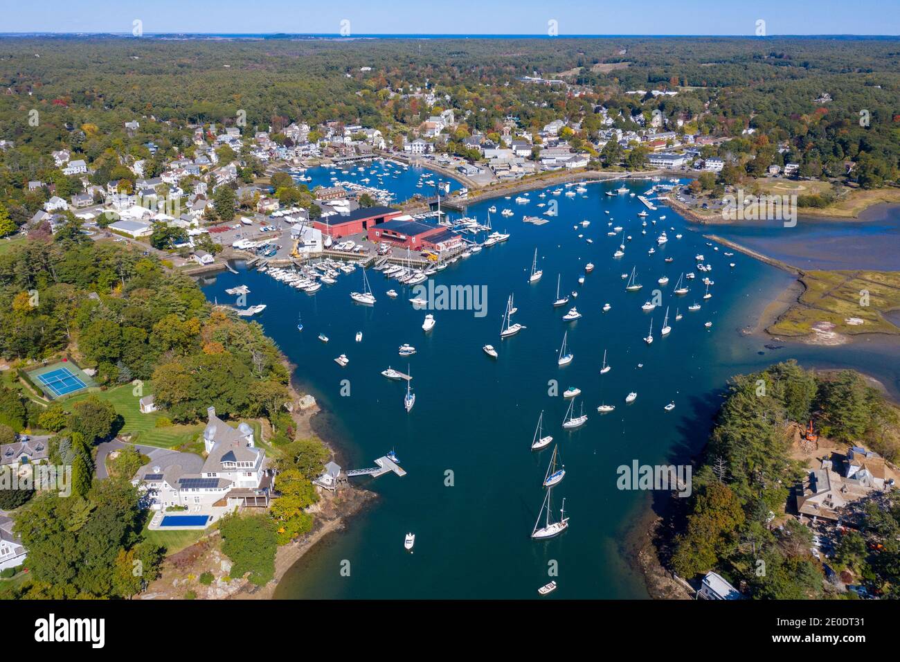 Aerial view of Manchester by the Sea, Massachusetts, USA Stock Photo