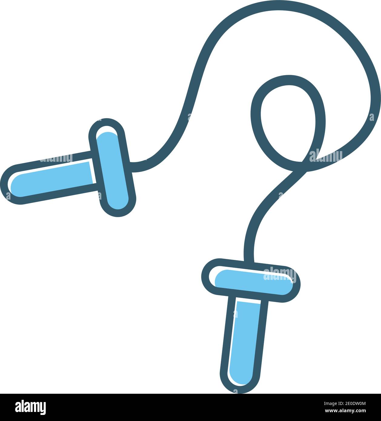 Blue jump rope fitness Stock Vector Images - Alamy