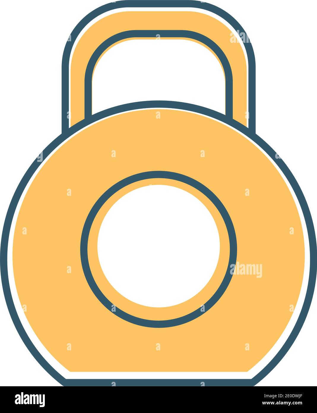 padlock on a white background Stock Vector Image & Art - Alamy