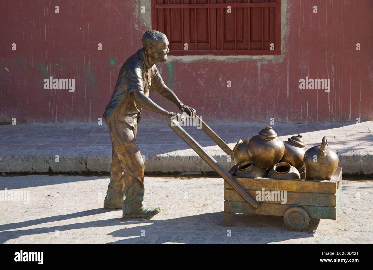 Bronze sculpture by artist Martha Jimenez, Camaguey, Cuba Stock Photo