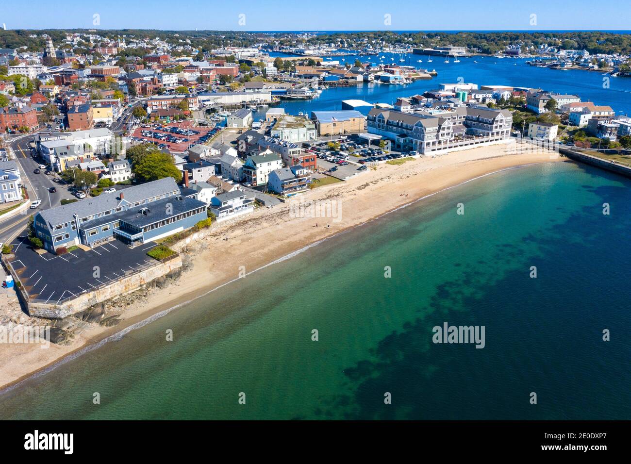 Pavilion Beach, Gloucester, MA, USA Stock Photo