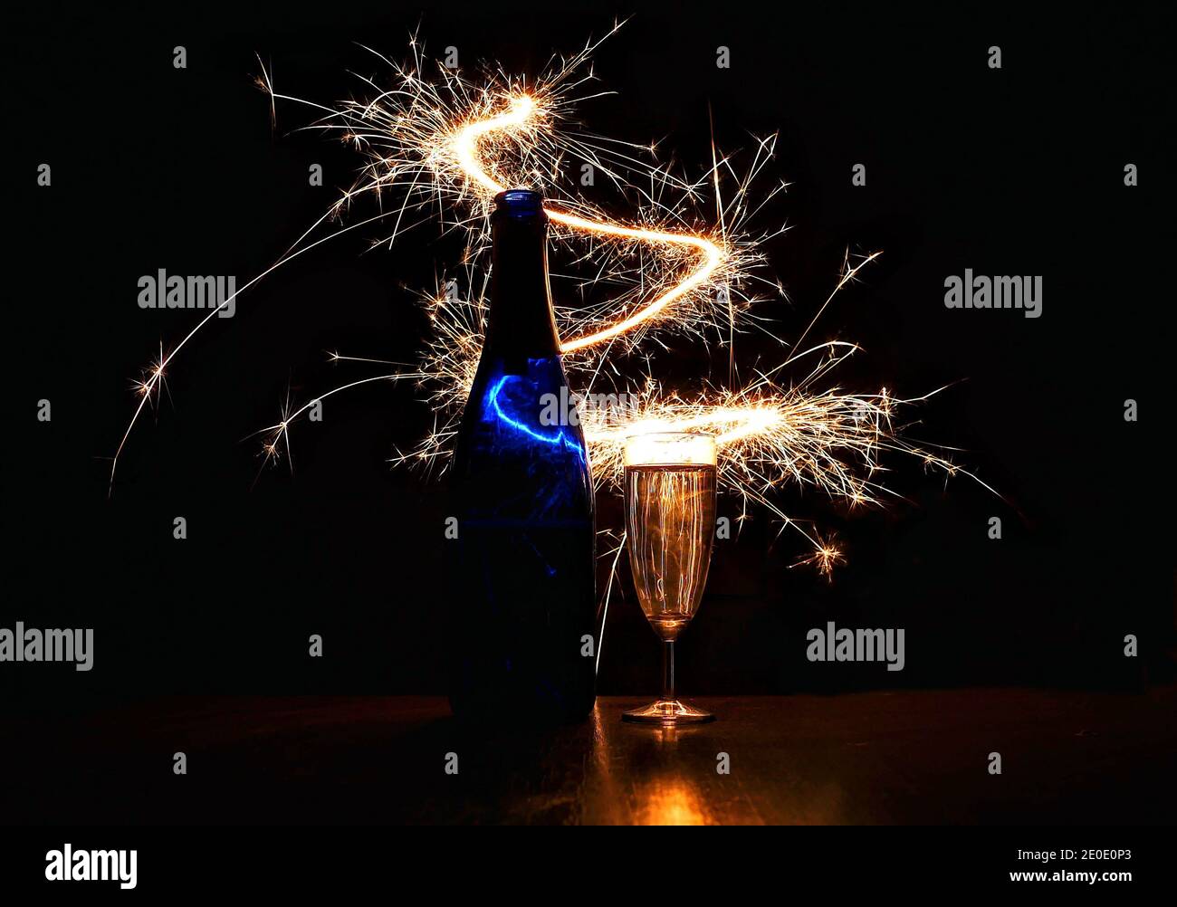 Have a Sparkling New Year! Stock Photo