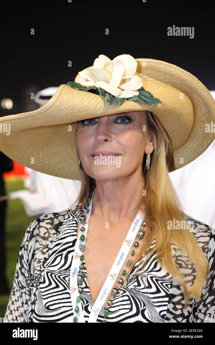 US actress Bo Derek attends Dubai World Cup horse race, in Dubai, United Arab Emirates on March 31st, 2012. Photo by Ammar Abd Rabbo/ABACAPRESS.COM Stock Photo
