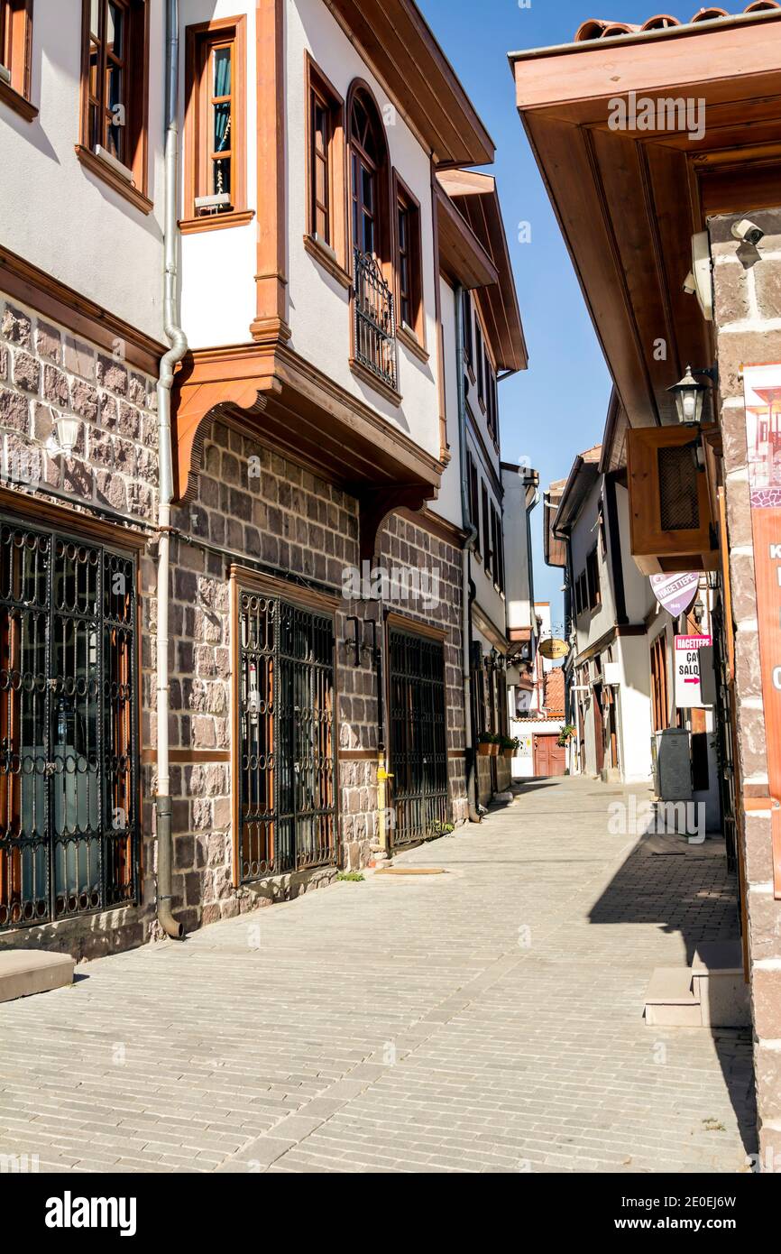 traditional Turkish houses in Ankara, Turkey Stock Photo Alamy