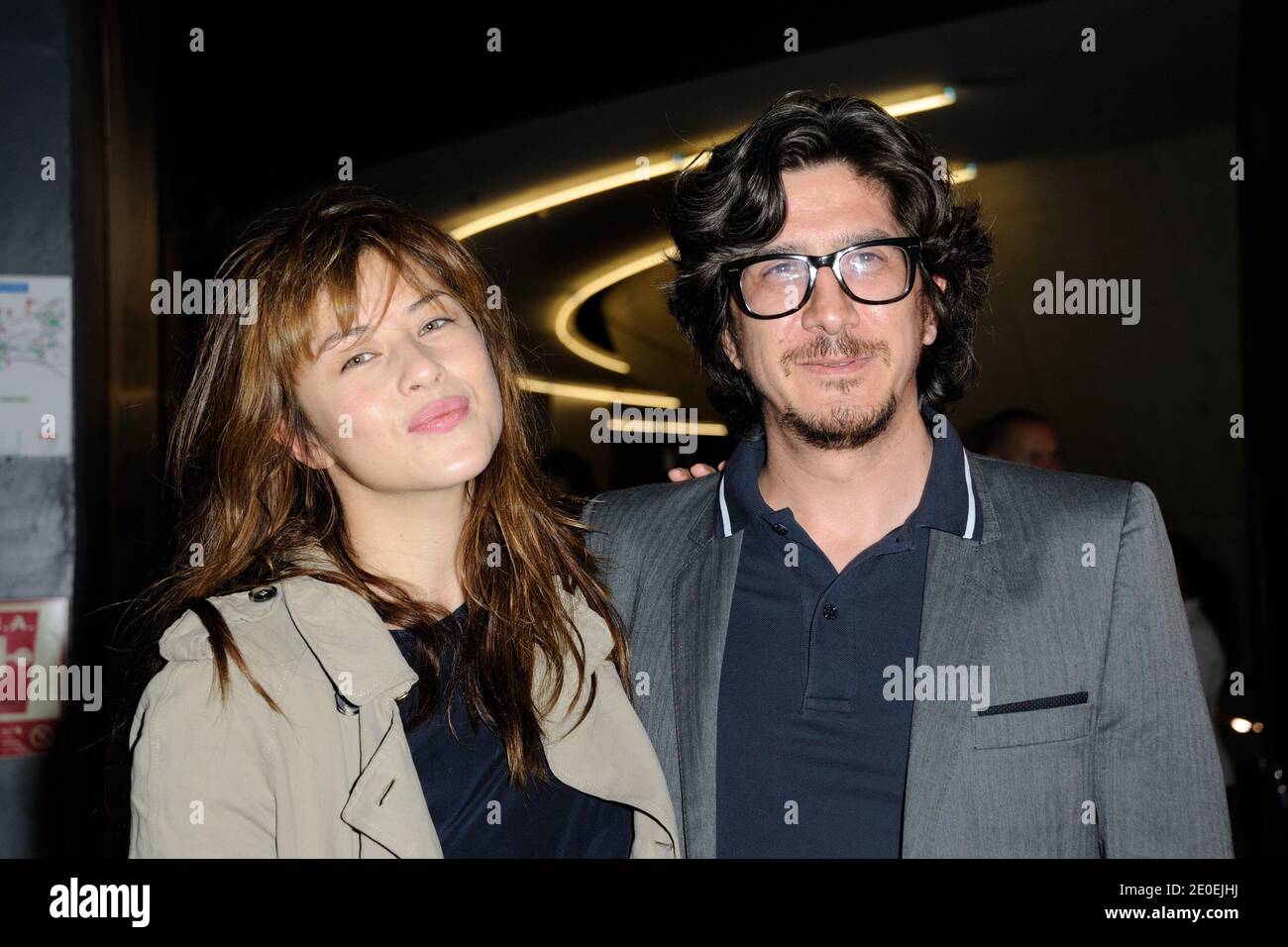 Mylene Jampanoi and Arnaud Lemort attending the premiere of 'Depression et des Potes' at UGC Les Halles theater, in Paris, France on April 26, 2012. Photo by Alban Wyters/ABACAPRESS.COM Stock Photo