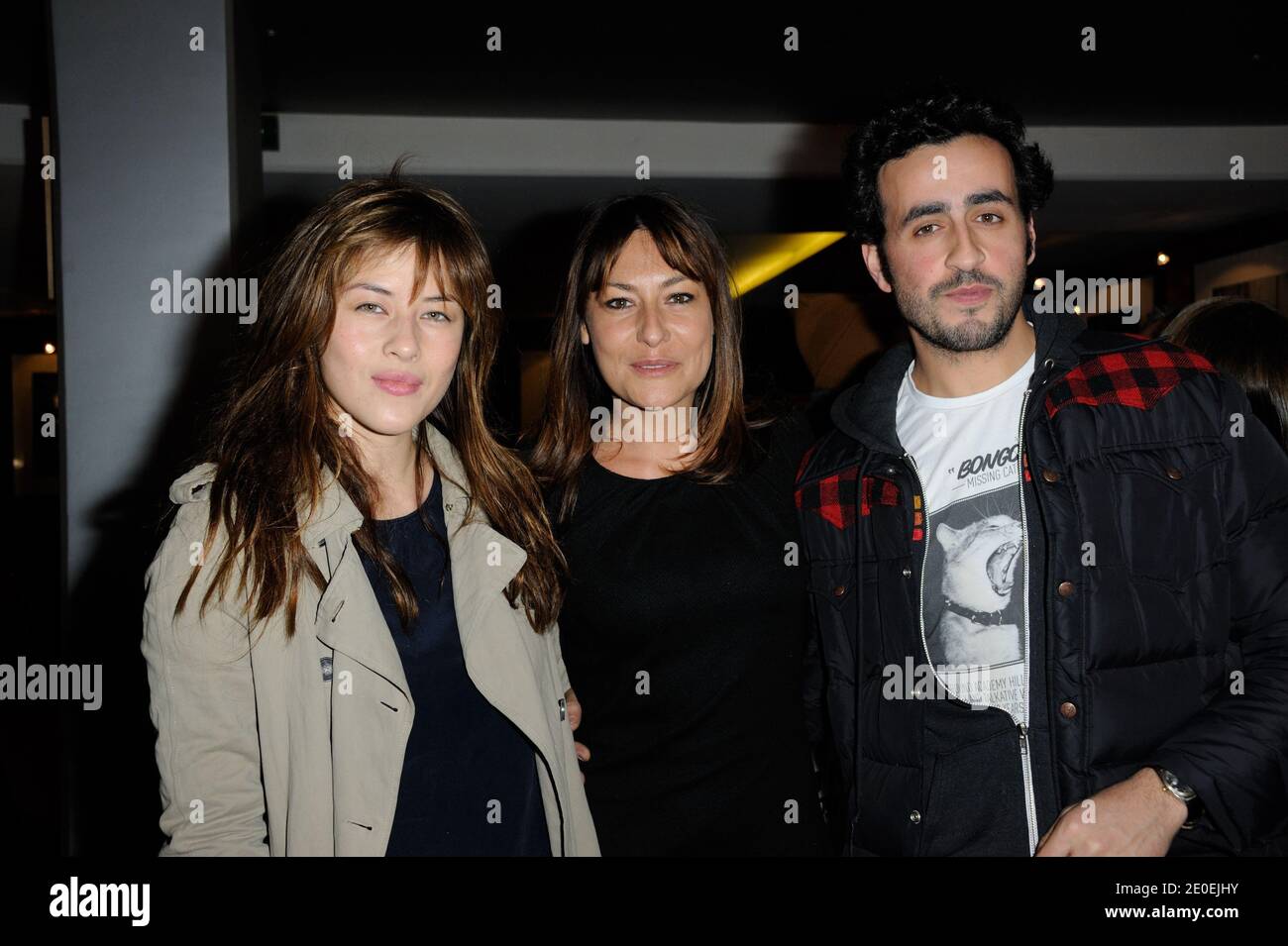 (L-R) Mylene Jampanoi, Shirley Bousquet and guest attending the premiere of 'Depression et des Potes' at UGC Les Halles theater, in Paris, France on April 26, 2012. Photo by Alban Wyters/ABACAPRESS.COM Stock Photo