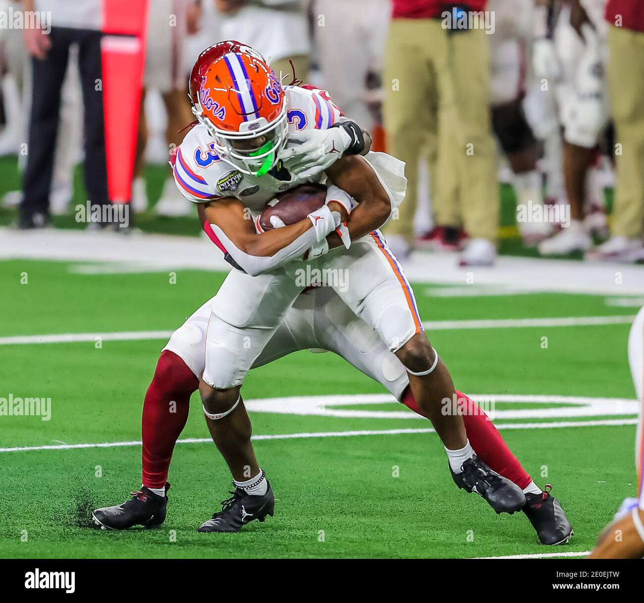 Florida defensive back Marco Wilson (3) sets up for a play during