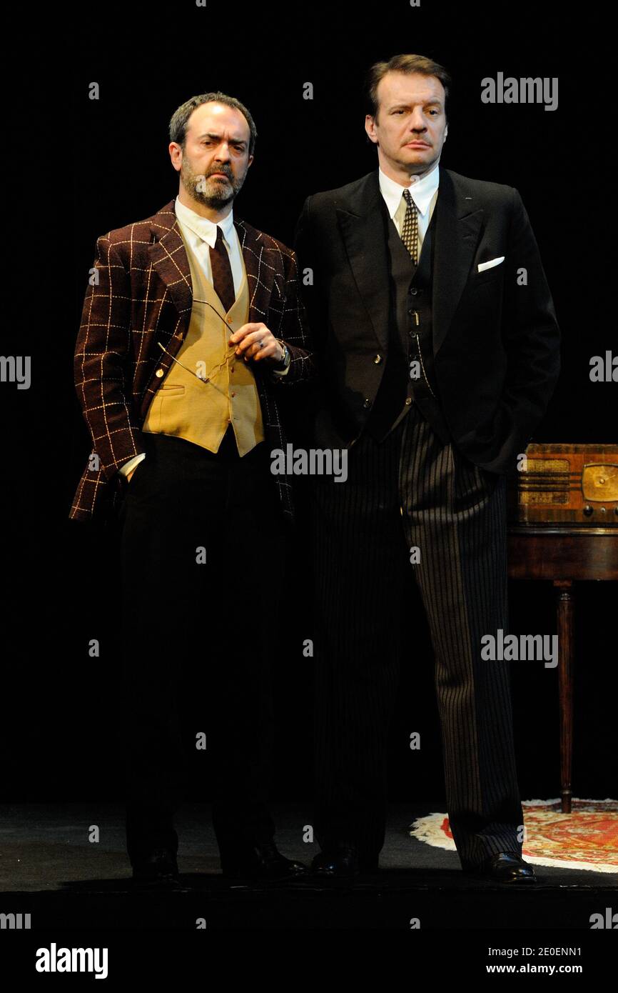 Bruno Solo and Samuel Le Bihan performing new play 'Inconnu a cette  Adresse' at Theatre Antoine in Paris, France, on April 28, 2012. Photo by  Alban Wyters/ABACAPRESS.COM Stock Photo - Alamy