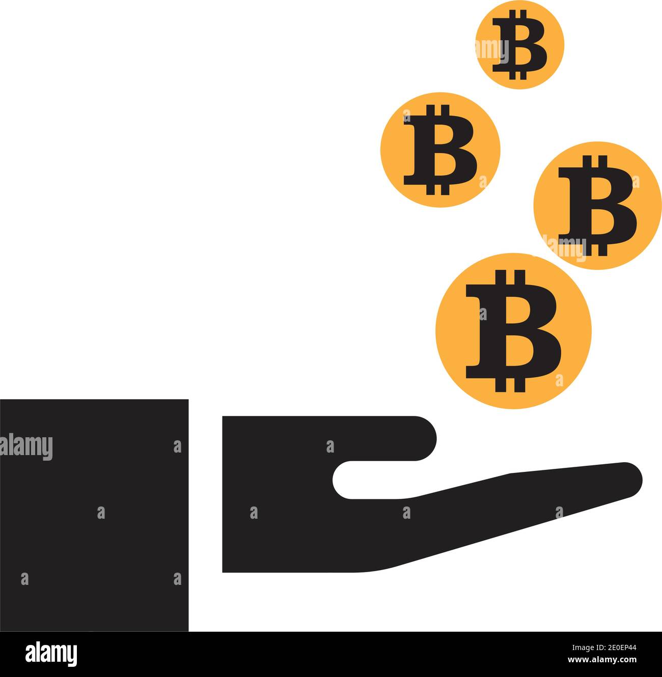 Bitcoin icon vector illustration design Stock Vector