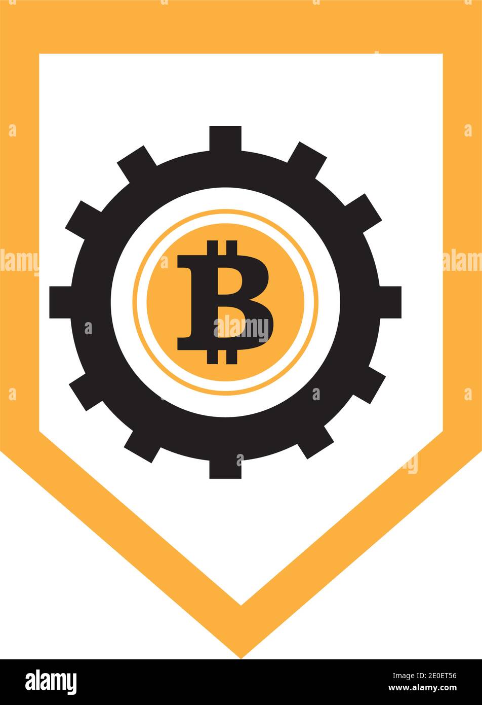 Bitcoin icon vector illustration design Stock Vector