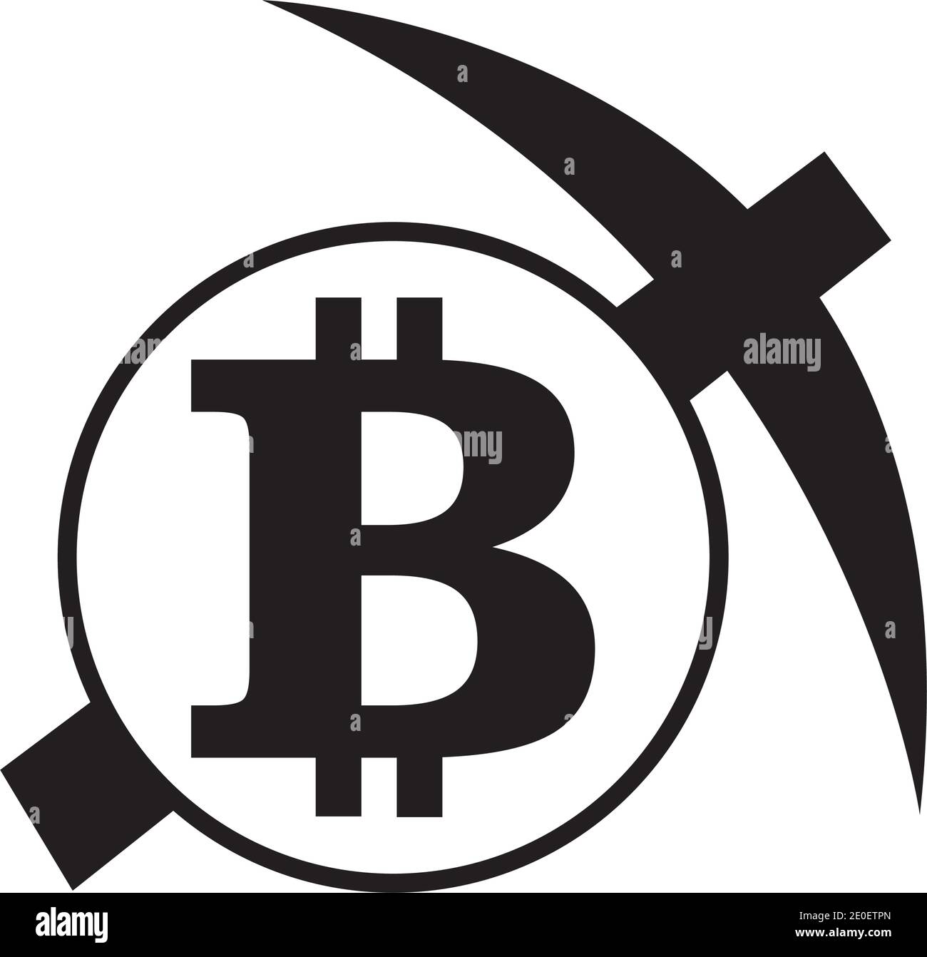Bitcoin icon vector illustration design Stock Vector Image & Art - Alamy