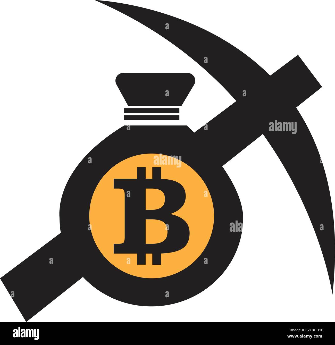 Bitcoin golden coin cryptocurrency Stock Vector Images - Alamy