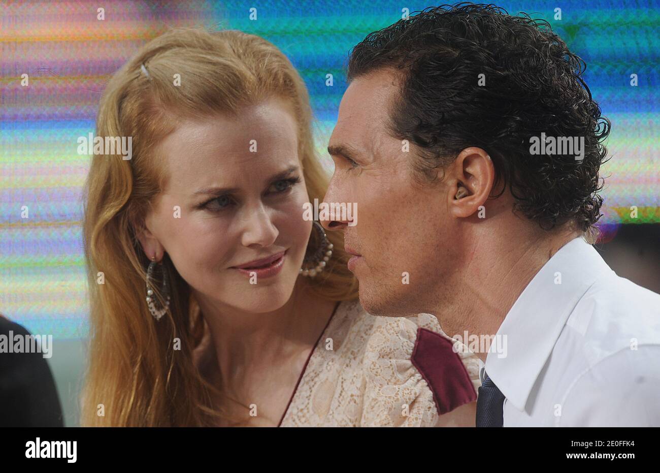 Nicole Kidman and Matthew McConaughey appearing on Canal + live TV show