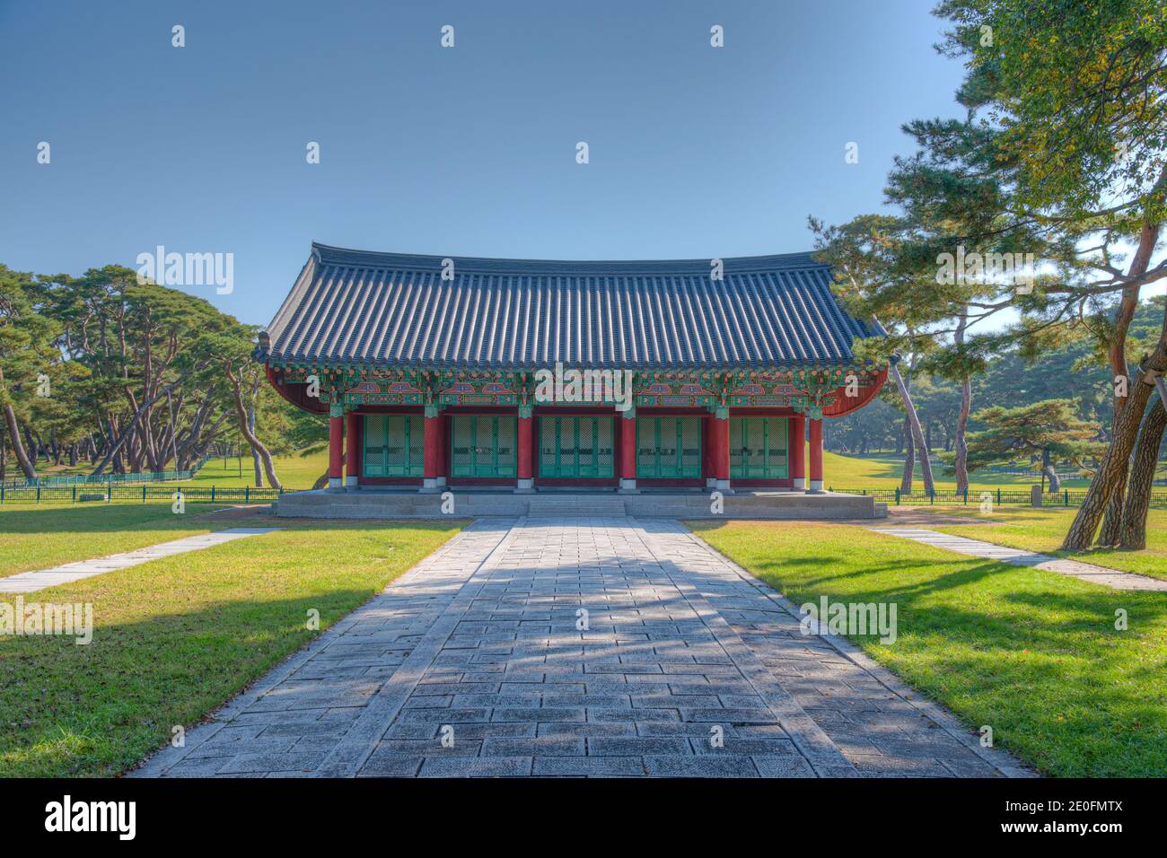 Silla Oreung royal tombs at Gyeongju, Republic of Korea Stock Photo - Alamy