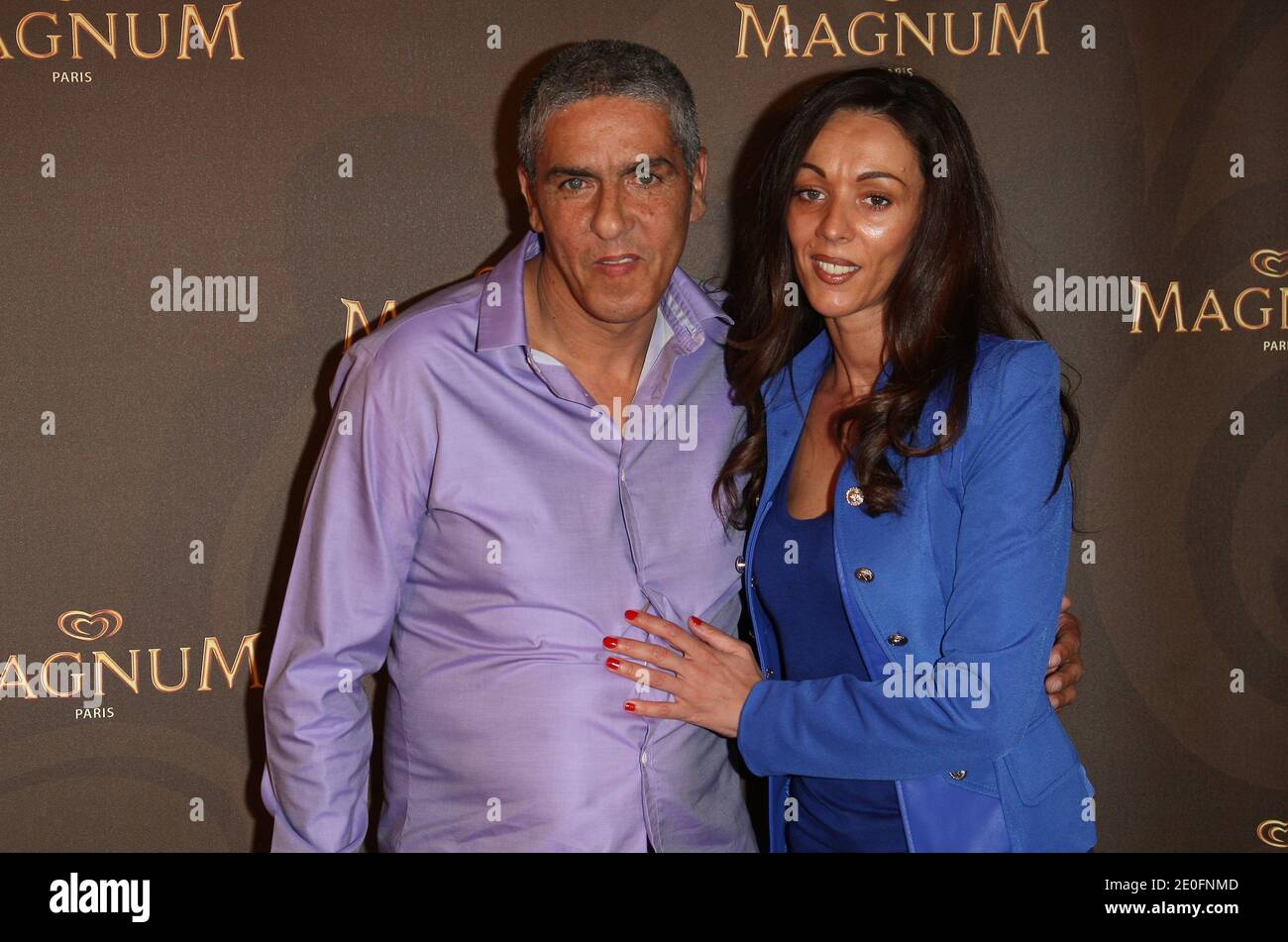 Samy Naceri and his wife attending the Magnum Cafe Ephemere opening